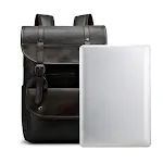 Retro men's business computer travel backpack. Stylish design, ideal for work and travel. Features a laptop compartment — photo 4