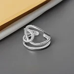 Anel feminino de moda com design retrô irregular minoritário, estilo Ins, perfeito para adicionar um toque especial ao seu visual. — foto 10