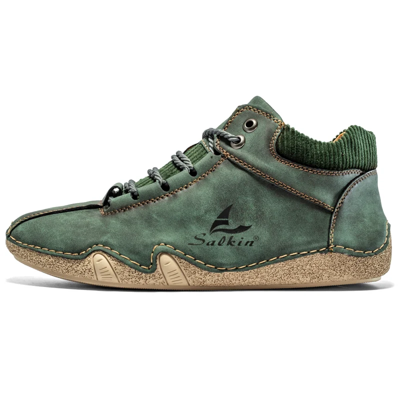Title 4, Novos Sapatos Casuais de Couro Masculinos Espor...