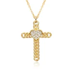 Colar feminino com pingente de cobre microzircônia incrustada, acessório de moda deslumbrante e sofisticado para mulheres. — foto 19