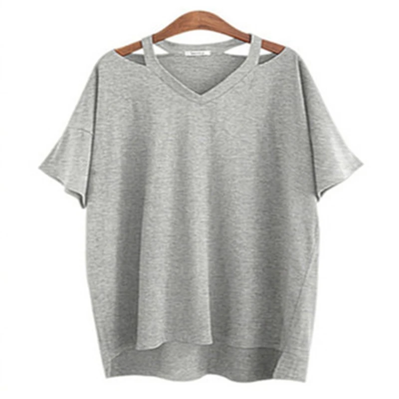 Title 3, Dames V-hals plus size mode losse t-shirt, camo...