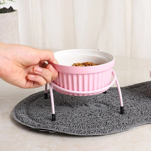 Title 14, Cervical spine protection cat food bowl, ergono...