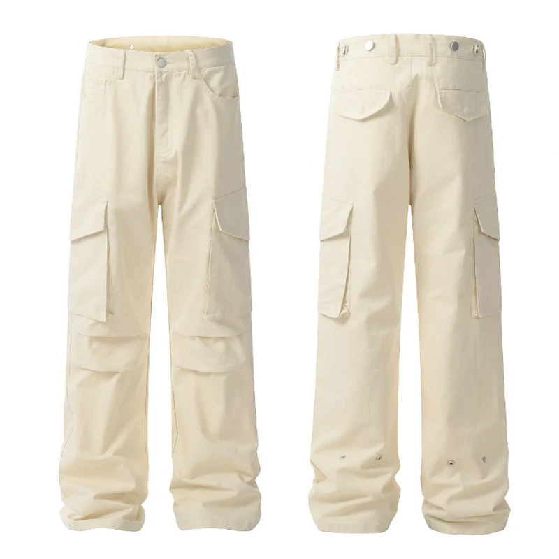 American Overalls for Men Featuring Three-Dimensional Large Pockets and a Pleated Design for Ultimate Comfort — photo 4