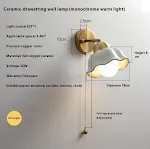 A Ceramic Drawstring Wall Lamp