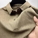 Men's Solid Color Camouflage Ice Silk Shirt for cool, breathable comfort in summer. Lightweight, stylish top perfect for — photo 3