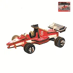 Quebra-cabeça Estéreo de Madeira Modelo de Carro DIY Brinquedo Construa seu próprio carro estéreo de madeira, divirta-se montando e criando. — foto 14