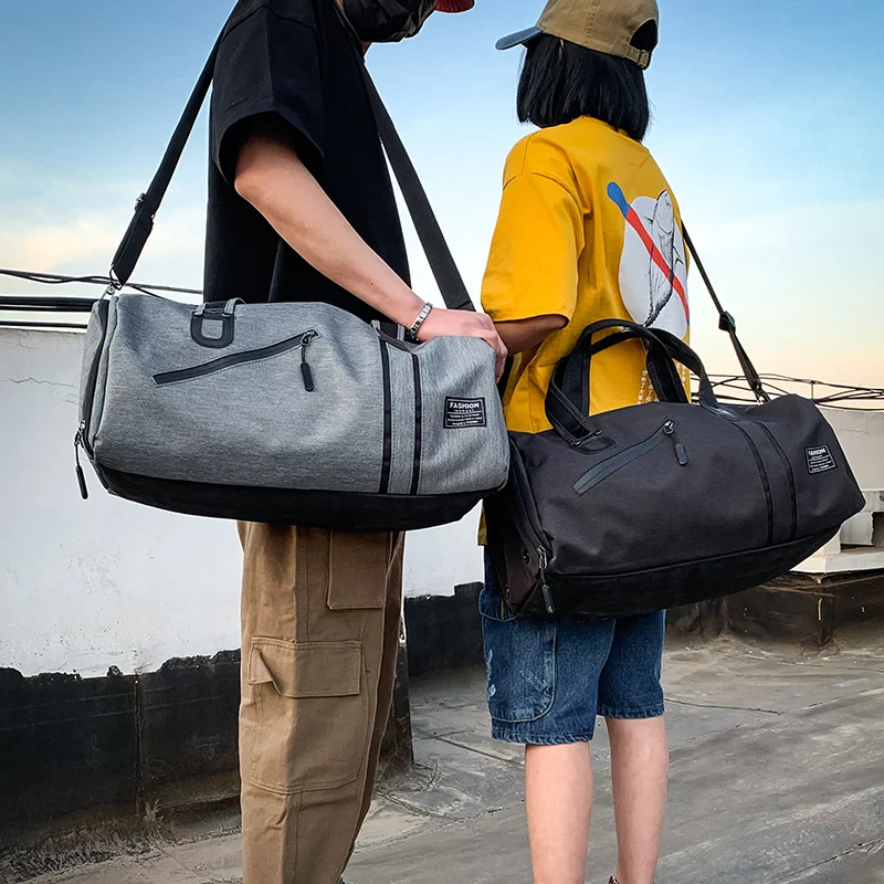 Bolsa esportiva para academia, úmida e seca, com compartimentos separados. Mantenha seus itens secos e molhados organizados. — foto 5