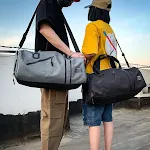 Bolsa esportiva para academia, úmida e seca, com compartimentos separados. Mantenha seus itens secos e molhados organizados. — foto 5
