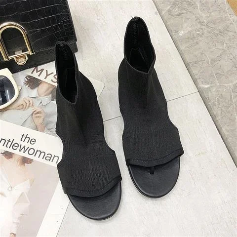 Title 3, Stretch Cloth Flip Flops, High-top Sandals, and...
