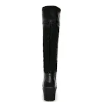 High-heeled Martin boots with thick platform, offering both style and comfort for a bold look. Perfect for a fashionable — photo 3