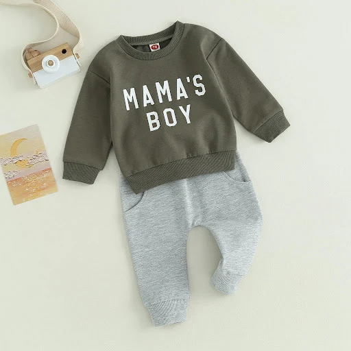 Title 30, Conjunto infantil casual para bebês, moda confo...