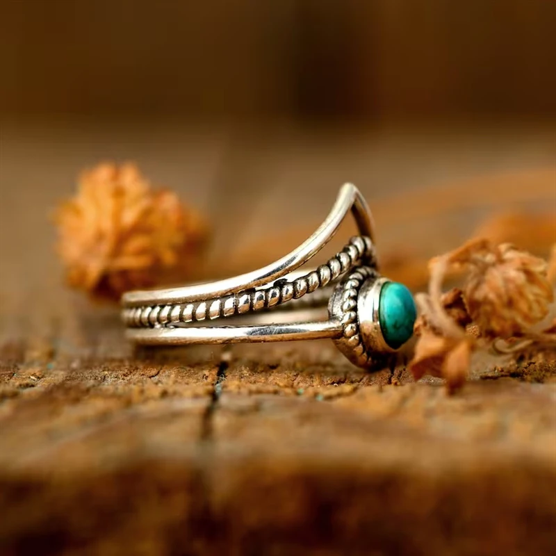 Anel de joia vintage feminino Presente ideal para mulheres Jóia atemporal para ocasiões especiais Design elegante e charmoso — foto 2
