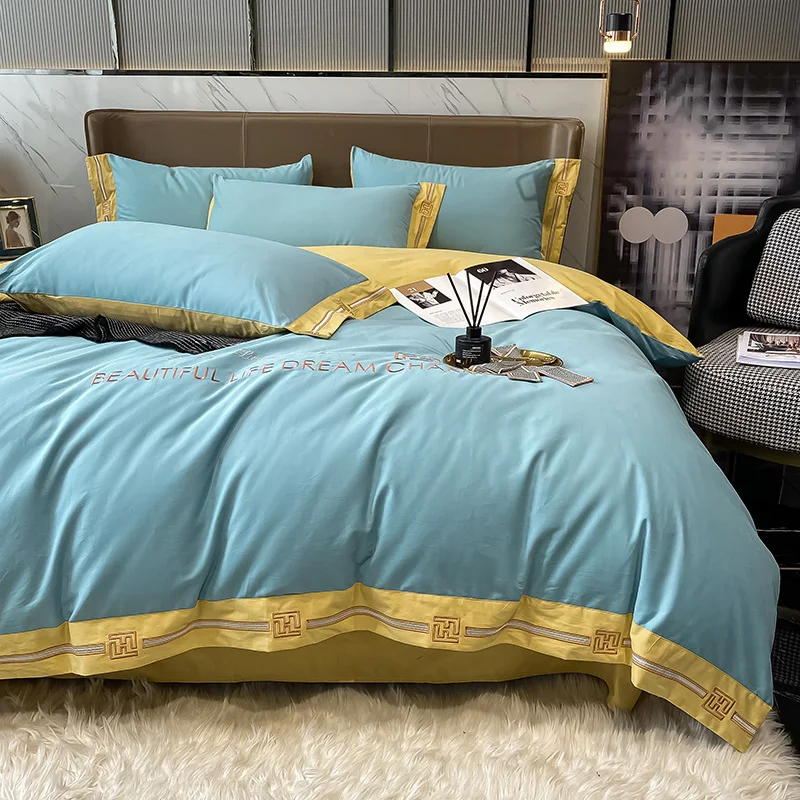 Capa de edredom de algodão puro e lençóis de linho para outono e inverno, conjunto completo para noites aconchegantes e sono tranquilo, conforto superior. — foto 5