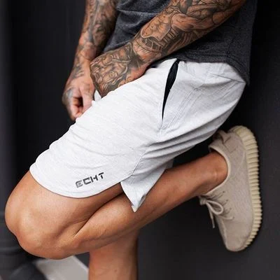 Pantaloni sportivi da uomo, shorts casual fitness, comodi e traspiranti, perfetti per l'allenamento e l'uso quotidiano. — foto 1