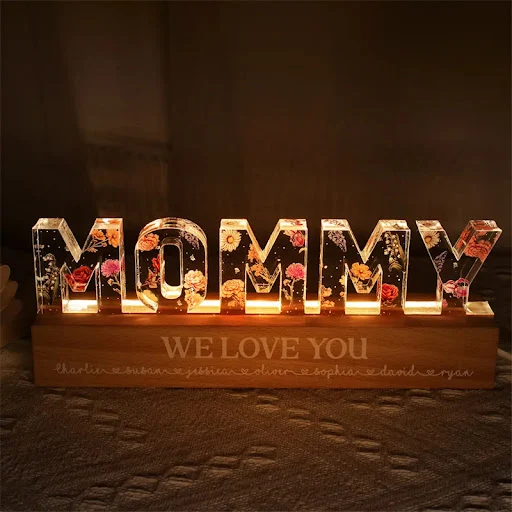 Title 3, Luminária de mesa LED personalizada para o Dia ...