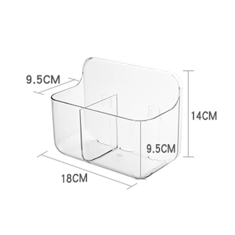 Kitchen and Bathroom Free Perforated Velcro Storage Box. Provides easy, hole-free organization. Ideal for your home. — photo 1