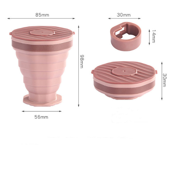Portable Foldable Travel Silicone Water Cup. Compact, reusable, and perfect for hydration on the go. Save space and stay — photo 1