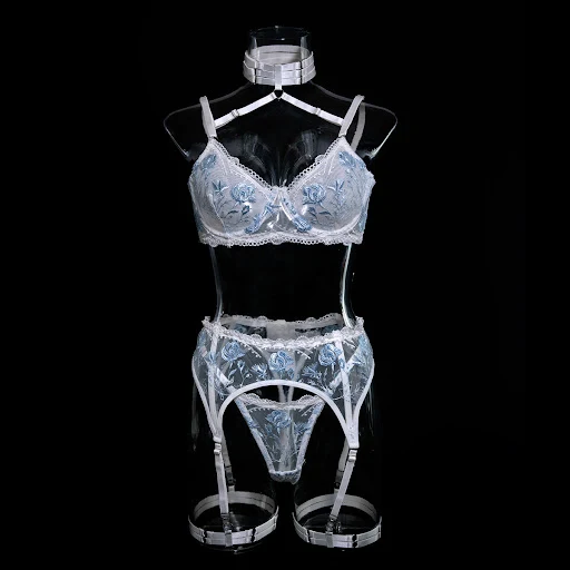 Title 17, Intimo Sexy in Pizzo Ricamato da Donna, Eleganz...