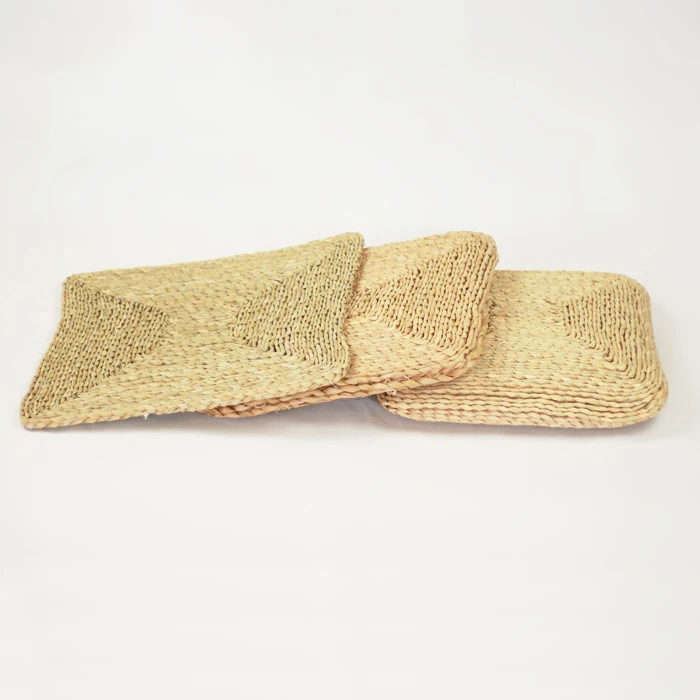 Almofada Quadrada Futon de Rattan com Tecido de Palha Tatami Espessada para Janela da Baía, Conforto e Charme. — foto 3