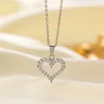 Full Diamond Love Heart Steel