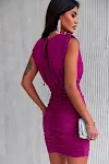 Sleeveless Invisible Shoulder Pad High Waist Sheath Dress. Effortlessly elegant, comfortable, and figure-flattering, per — photo 2