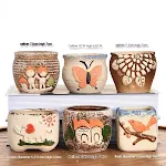 A649A Happy Flower Pot