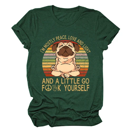 Title 15, Puppy print T-shirt with short sleeves