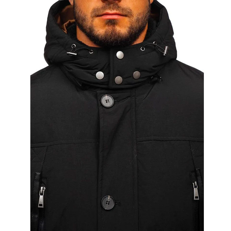 Title 1, Jaqueta Acolchoada Masculina Casual Casaco Acol...