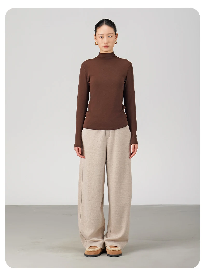 Title 17, Autumn And Winter Straight Wool Heating Loose S...