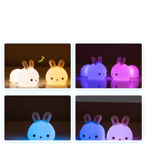 Title 3, Colorful silicone night lights for kids and adu...