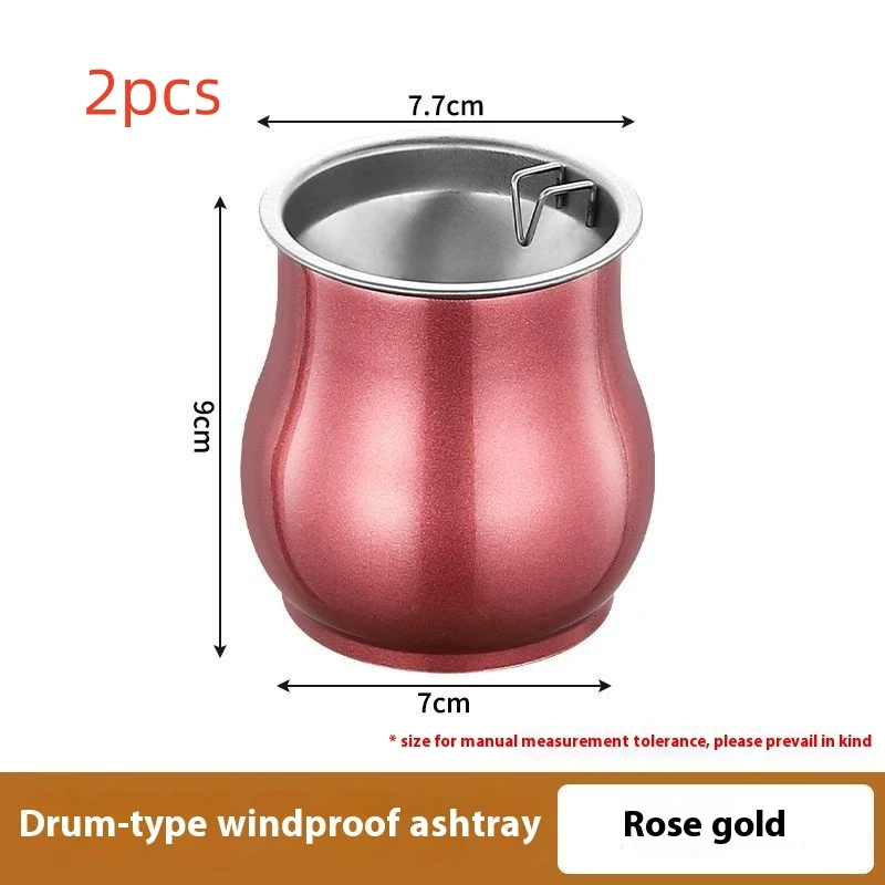 Stainless Steel Ashtray Prevents Fly Ash with Smoke Buckle, Trend Creative, Clean Smoking Experience, Stylish Design for — photo 5