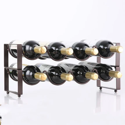 Title 2, Stackable Wine Bracket Ornament Wine Bottle Rac...