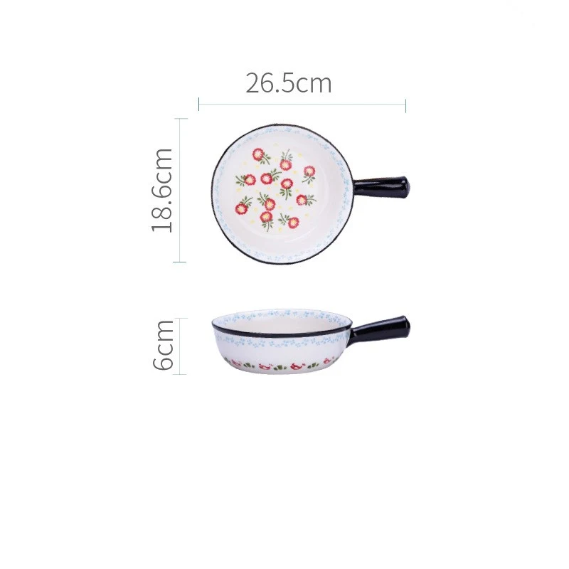 Title 1, Hand painted ceramic salad bowl, perfect for se...