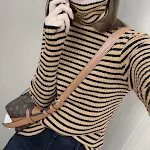 Khaki Turtleneck