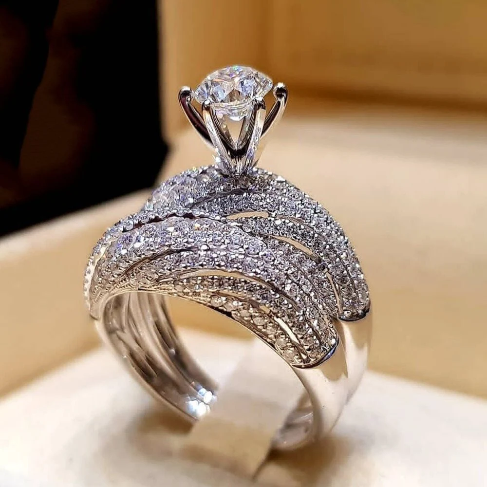 Title 7, Anel de noivado de diamante deslumbrante, perfe...