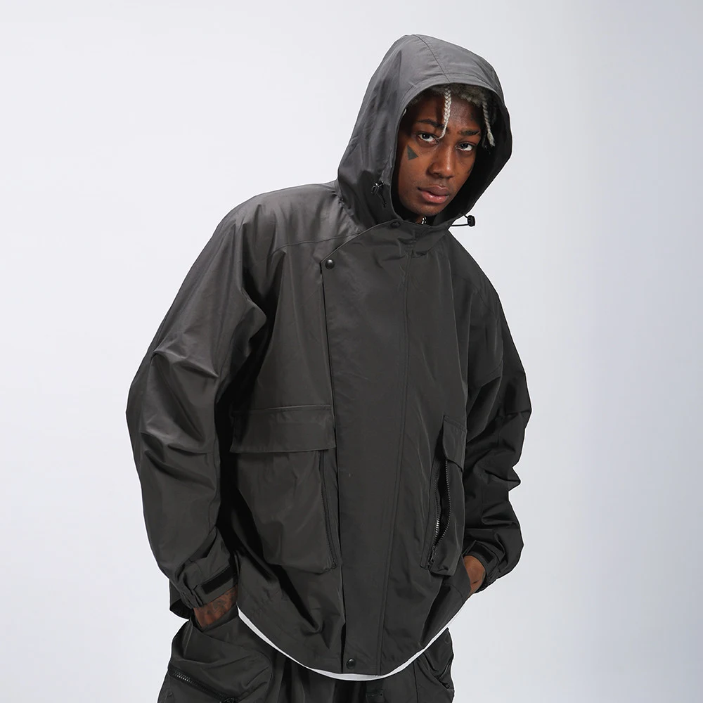 Title 2, Mens Hipster Niche Loose Hooded Jacket provide...