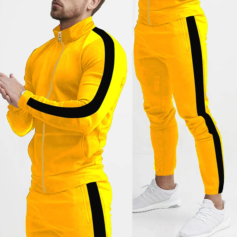 Men's Fashion Personalized Color Matching Hooded Sports Suit, Ultimate Comfort and Style for Sports, Training, and Every — photo 14