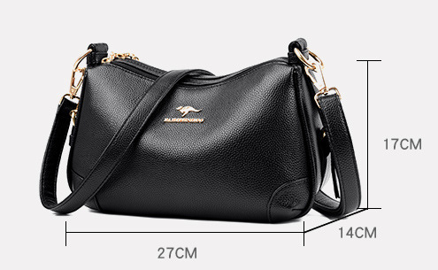Title 1, Borsa a spalla da donna di mezza età, tinta uni...