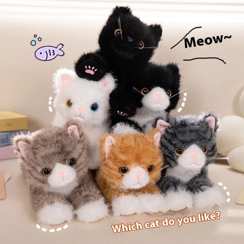 Simulation Cat Lying Style Doll Cute Plush Toy Ragdoll Home Ornaments. Soft and cuddly, perfect for home decor and a del — photo 10
