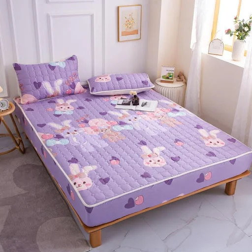 Title 15, Cotton covered anti slip cartoon bedspread. Kee...
