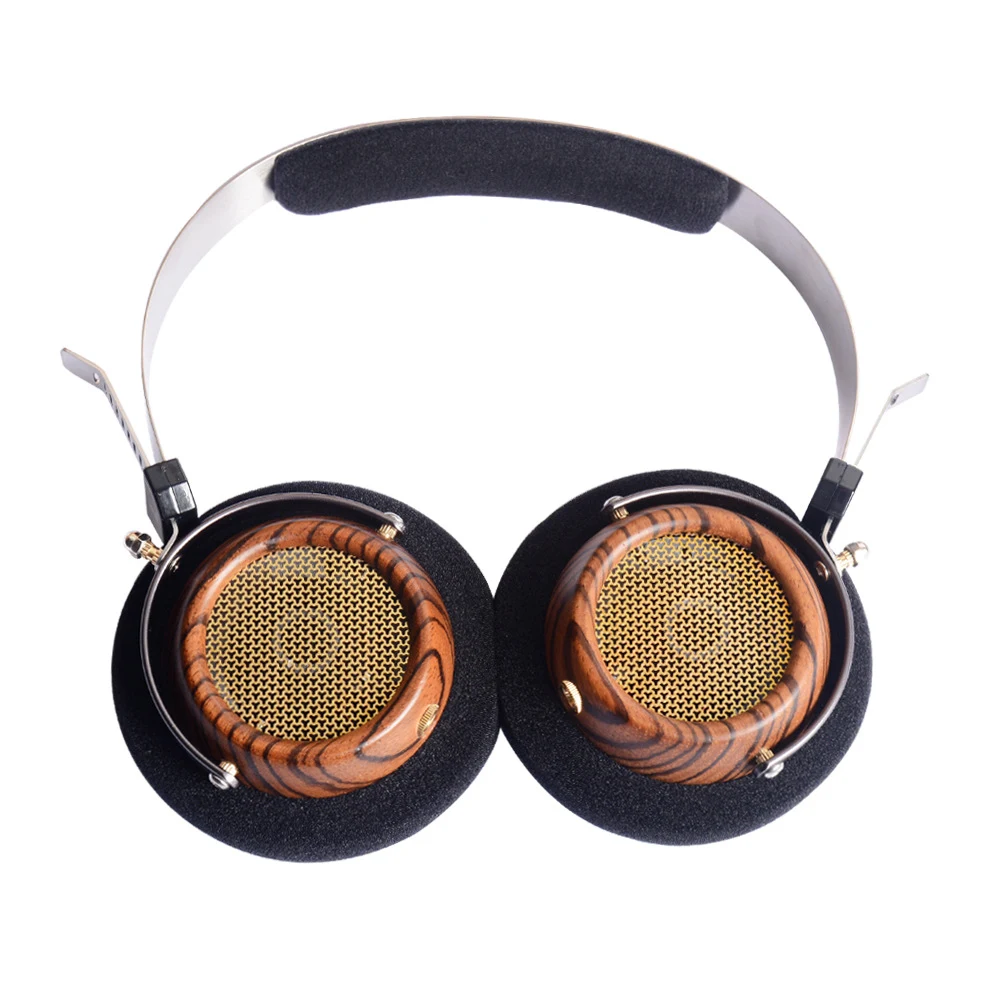 Title 5, Retro Monitor Open Olive Wood Headphones Experi...