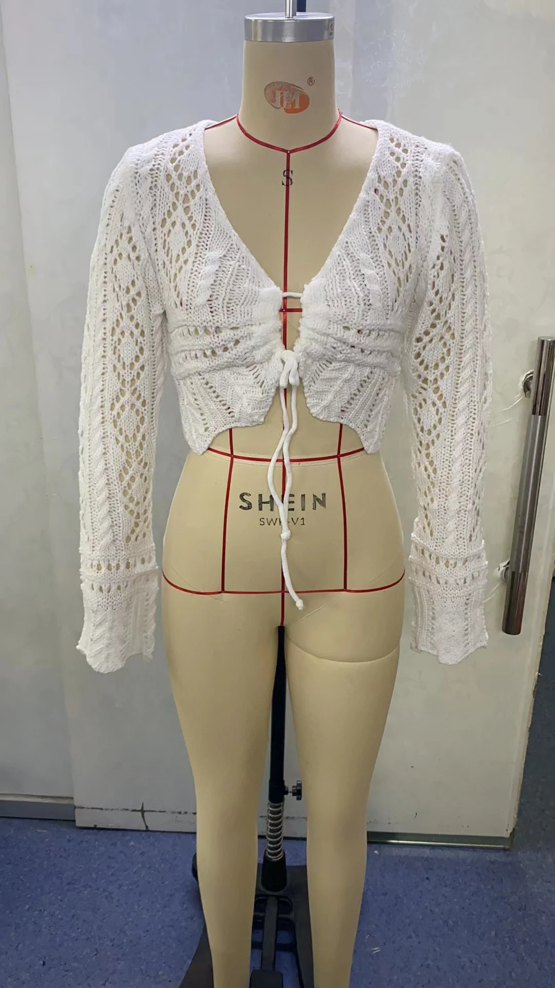 Title 12, Womens Midriff-Baring Knitted Sweater Top, per...