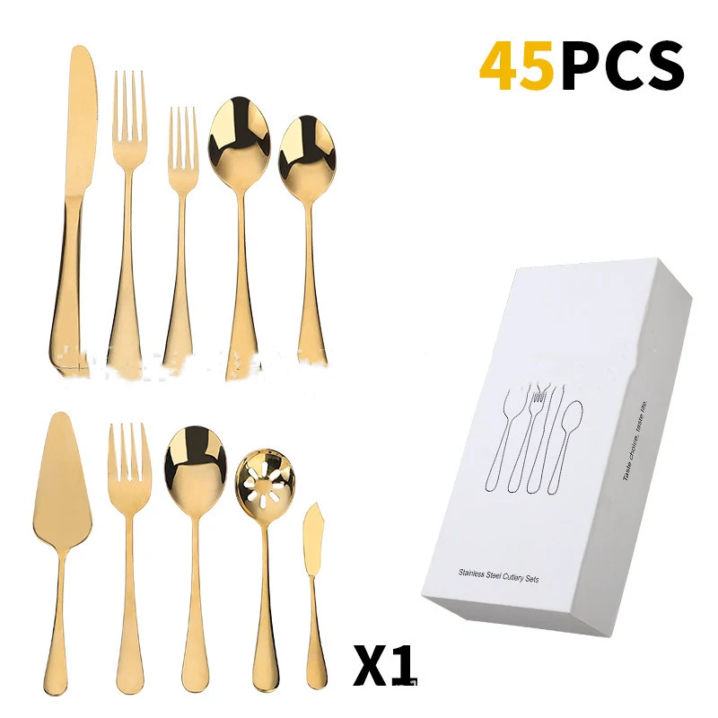 Title 3, American Station 45-piece Western Cutlery Golde...