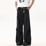 High Street washed black jeans met wijde pijpen en stiksels. Comfortabele, stijlvolle jeans voor een casual look. Ideaal voor dagelijks gebruik. — foto 1