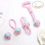 Bite-resistant cotton rope molar teeth cleaning knotting cat and dog toy set, promoting dental health and fun during pla — photo 5