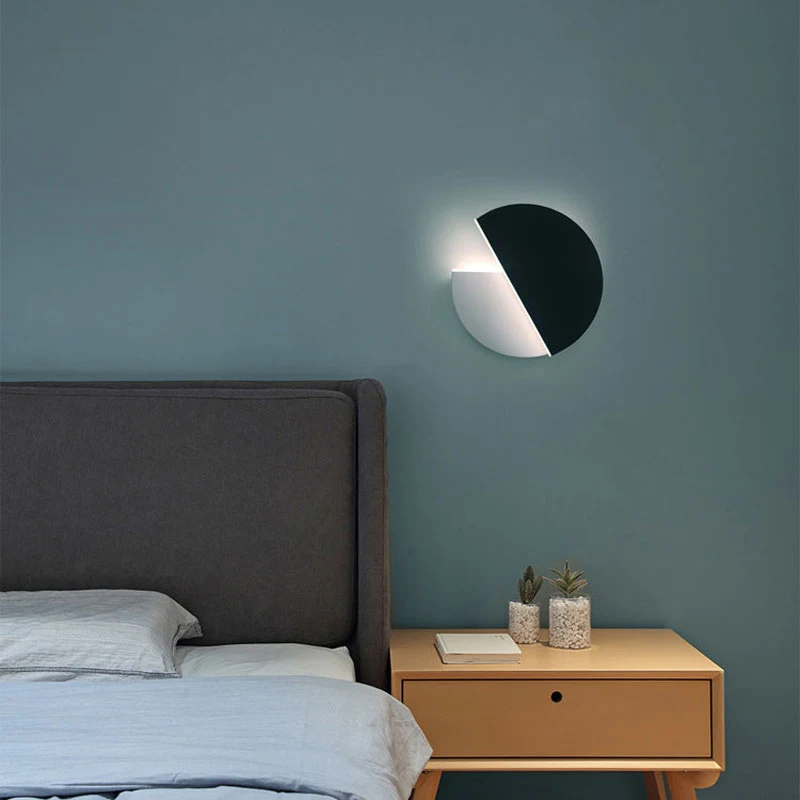 Title 1, Rotating Round LED Wall Light Adjustable head f...