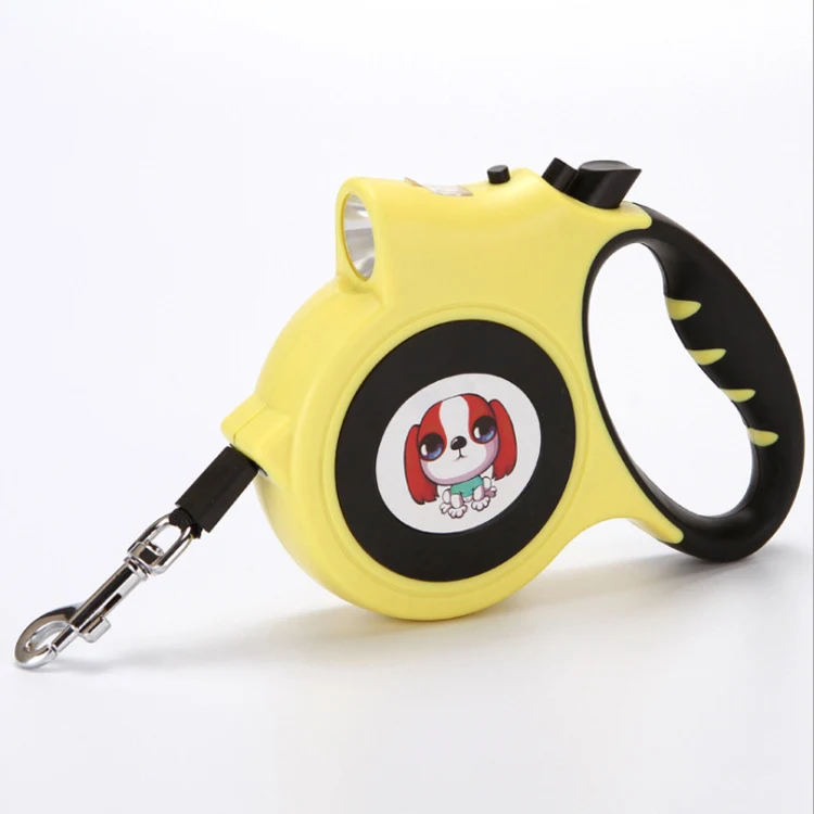 Title 6, Pet dog rope leash with light, automatic retrac...