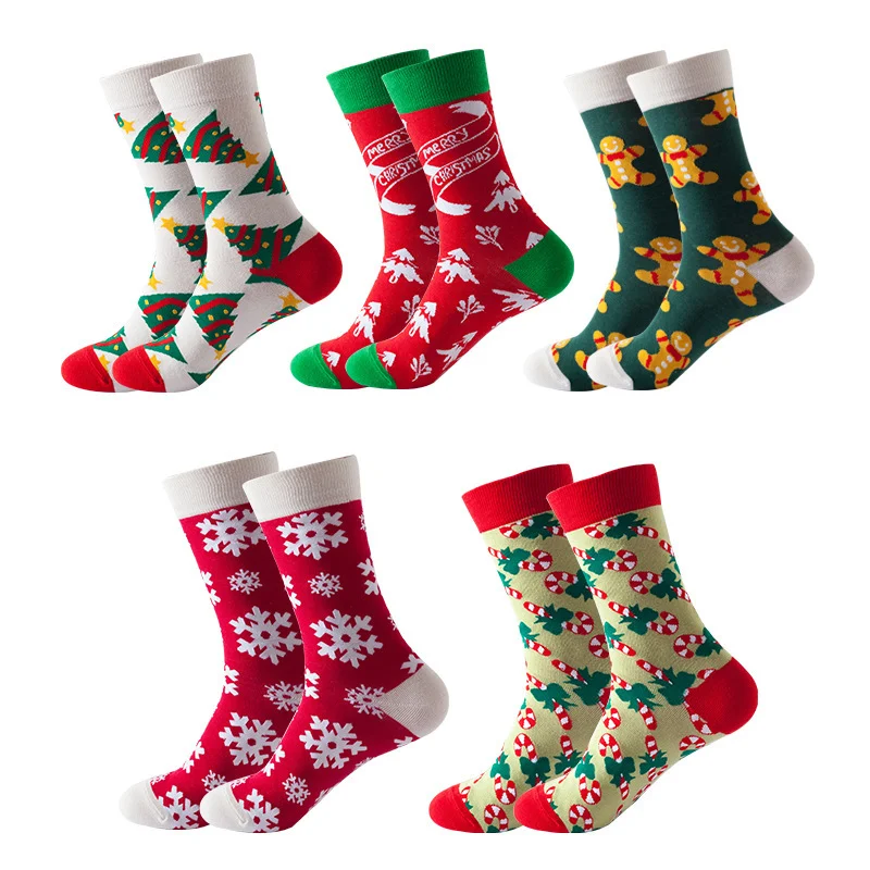 Title 5, Christmas Tube Socks Womens Snowflake Christma...