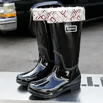 Women's Adult High-top Rain Boots Non-slip Waterproof Kitchen Work PVC Water Shoes. Ideal for work and outdoor activitie — photo 2