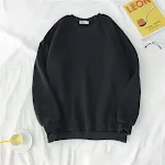 Hooded sweater with black velv